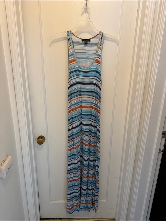 Karen Kane Dresses & Skirts - Karen Kane Blue and Orange Striped Maxi Tank Dress